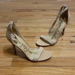 Sam Edelman Tan Ankle Strap Heels